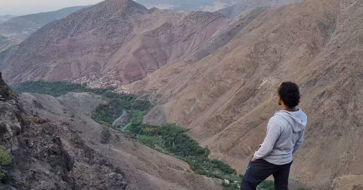 Tips for hiking with a baby: Carrier guide. - Atlas Mountains hiking adventure photograph