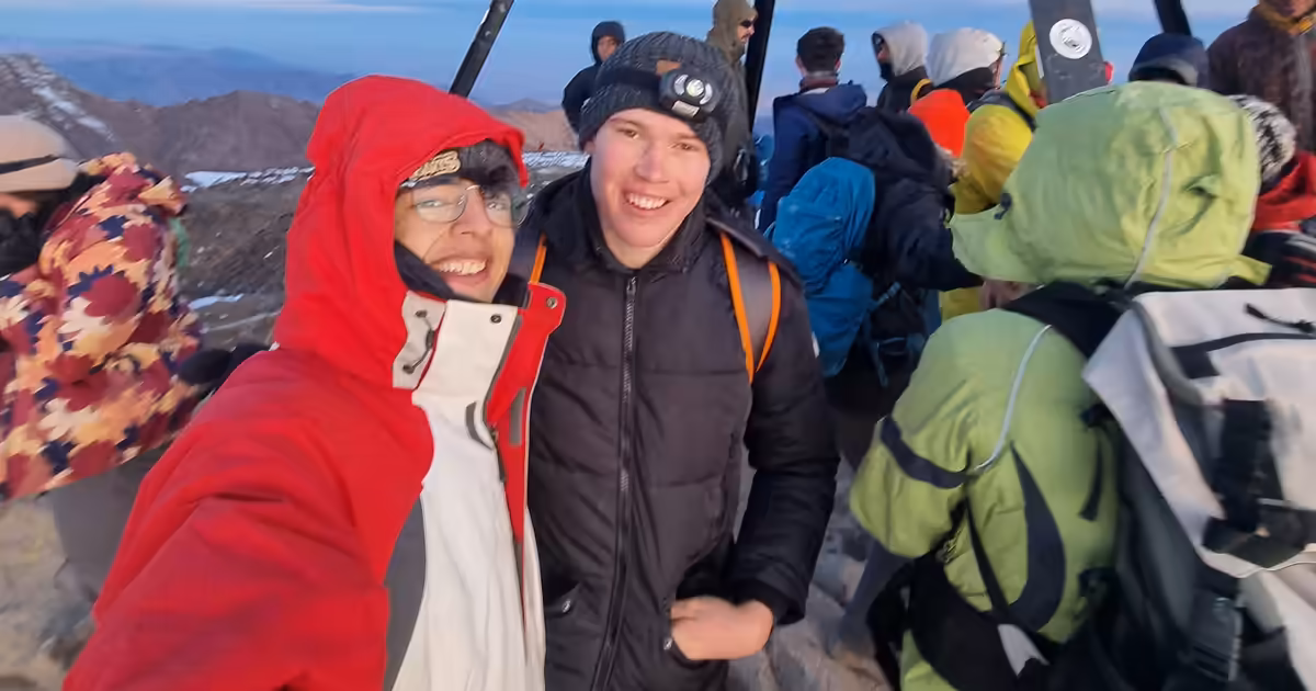 Protecting camera gear from dust and sand. - Atlas Mountains hiking adventure photograph